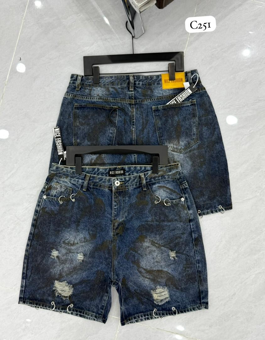 Luxury jean shorts