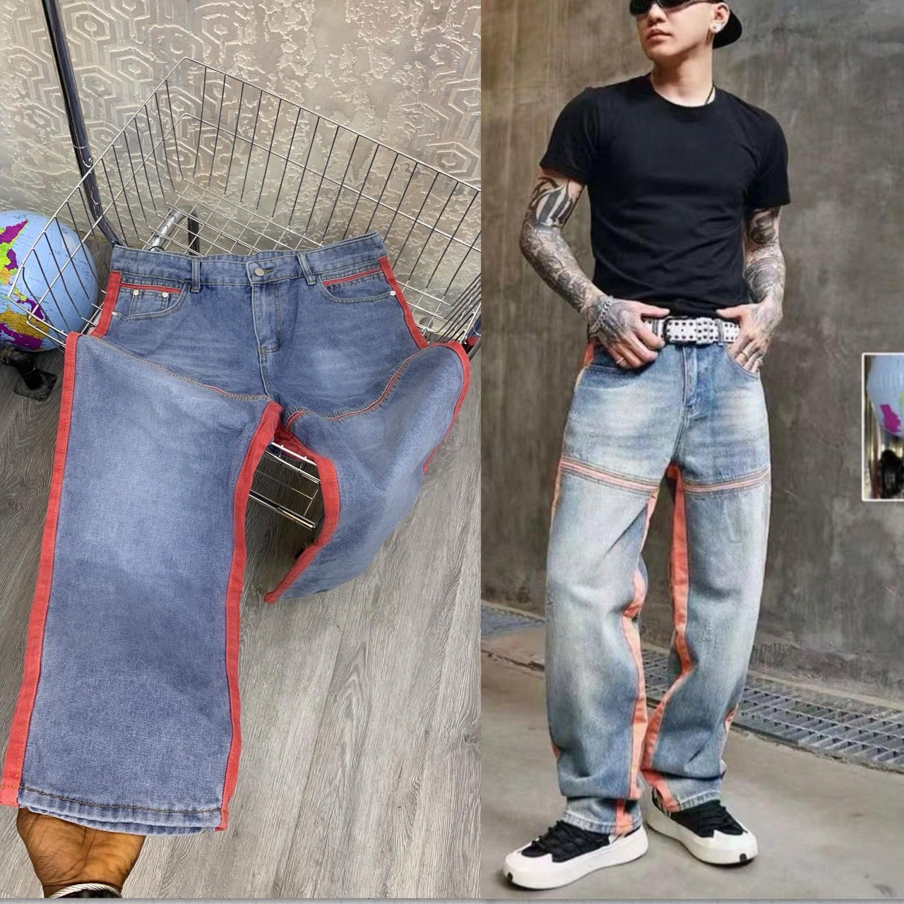 Baggie Trend Jeans-Back