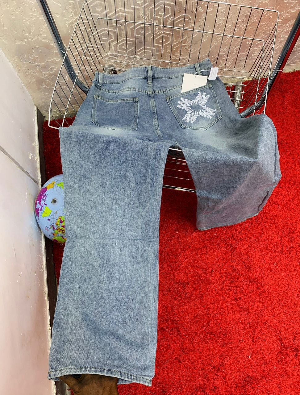 Original Non Fade Smart Stock Jeans For Men-Blue Sky