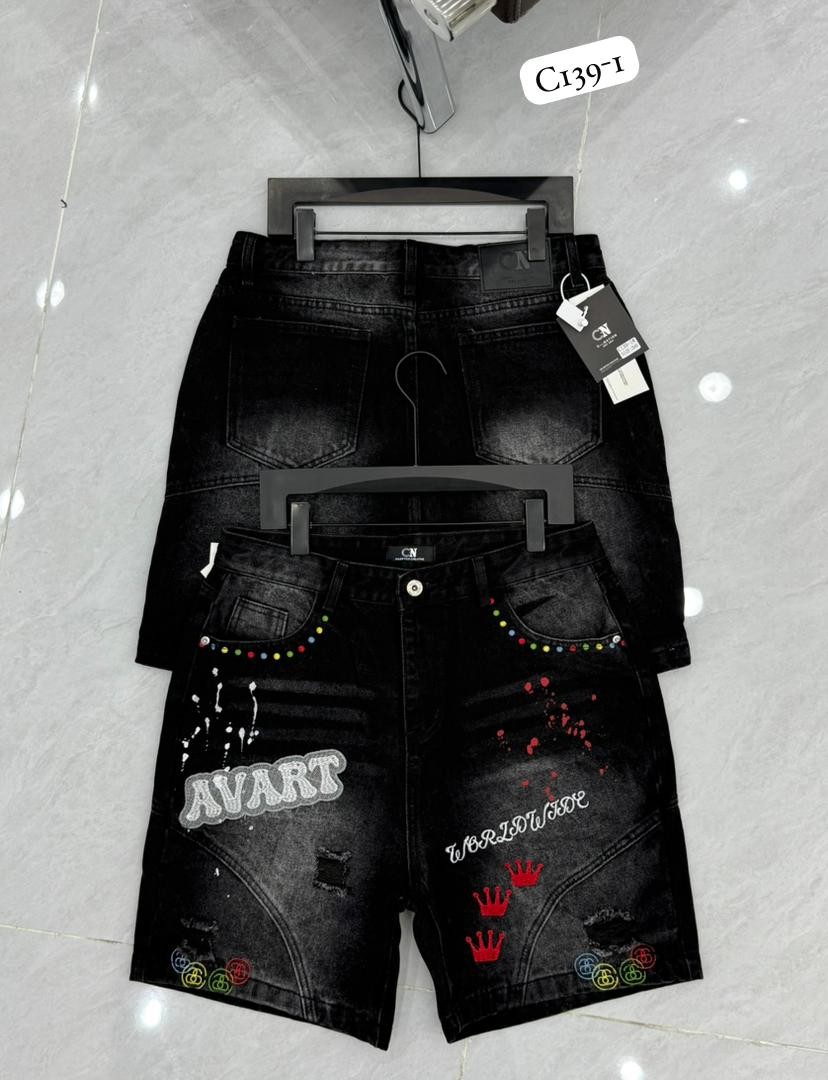 Luxury jean shorts
